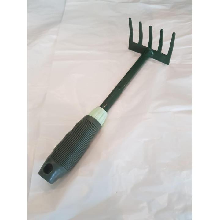 godi tool (fork) gardening fork short handle gardening fork  Garden Hand Rake, Steel Garden Cultivator Tools Portable  Small Rake with Anti-Rust Comfortable Handle and 5 Tines