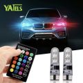 T10 CAR PARKING LIGHT MULTI RGB LED Bulb With Remote. 