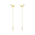 Trend Long Wire Tassel Thread Chain Climb Star Heart Beads Pendants Drop Earring Layor. 