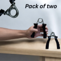 2 Piece Hand Gripper / Finger Strengthener [Resistance 15kg / 33LB] solid Hand gripper with hard metal spring and good sponge with box packing.. 