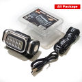 USB Rechargeable Sensor Headlight HX-816S Powerful LED Flashlight Headlamp Torch Head Light Camping Fishing Mining Light Lamp Torch - hx-t90s. 