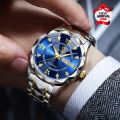 Original Luxury Men's Watch – Stainless Steel | Date & Day Display. 