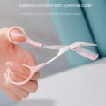 Curved Moon Eyebrow Repair Tool with Eyebrow Comb Eyebrow Cutting Eyebrow Beauty Makeup Sorting Set Eyebrow Scraper Accessories. 