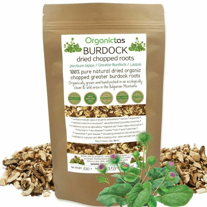 BURDOCK ROOT Organic Wild Harvest Herbal Tea 100g