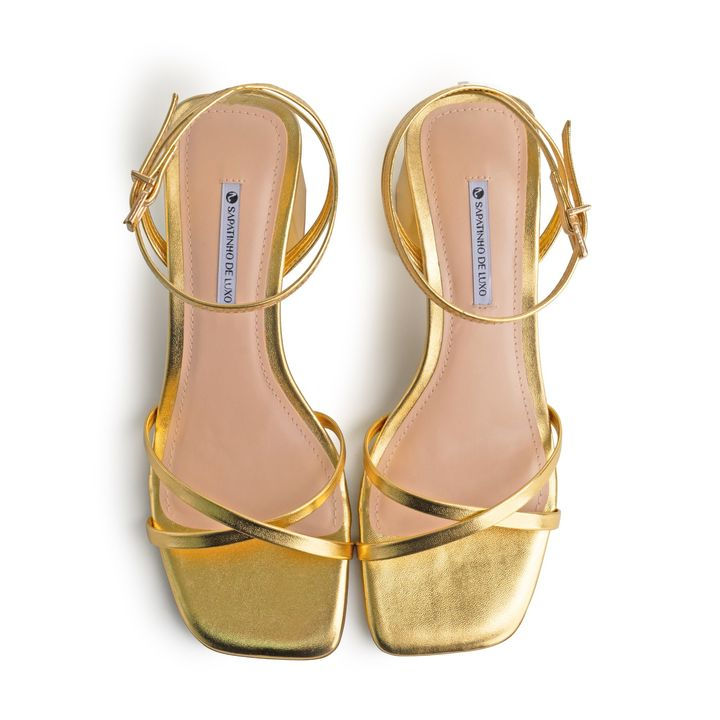 Women’s Fashion Luxury Thin X-Strap Block Heels Sandals Comfortable ...