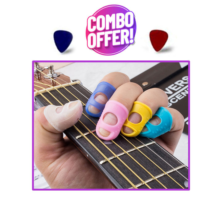 Finger Protectors For Guitar - Finger Cover - Finger Silicone Covers For Beginners Guitar Accessories - Original