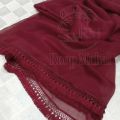 CHIFFON WHITE LACE DUPATTA FOR GIRL & LADIES BY ROOP MAHAL DUPATTA. 