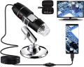 USB Digital Microscope approximately Magnification Camera with Carrying Case & Metal Stand, Compatible for Android Windows 7 8 10 11 Mac. 