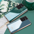 For Samsung Galaxy S22 Ultra Case Silicone Soft Cases Electroplated Avocado Green Glitter Full Protector Phone Back Cover Samsung Galaxy S22 Ultra Case. 