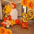 10 pcs 9 inch Mango Balloons without shinny Latex Balloon for Valentine Birthday Parties Baby Shower Wedding Backdrop Decor Minion, Bee Theme and Summer Party. 