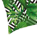 Throw Pillow Cover Breathable Assorted Leaves Flower Printed Pillowcase. 