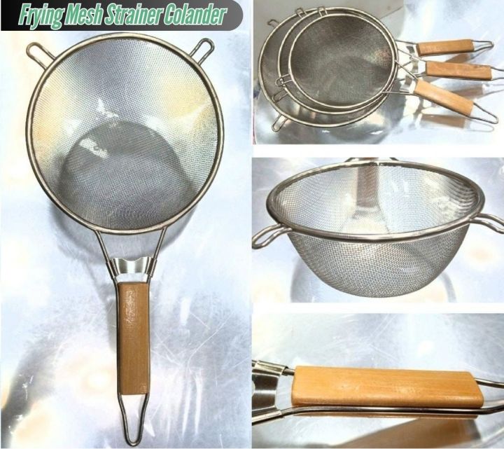 Stainless%20Steel%20Deep%20Frying%20Strainer%20Wooden%20Hndle%20%7C%20Fine%20Mesh%20Kitchen%20Chalni%20for%20Fries,%20Pakoray,%20Pasta,%20Noodles%20&%20Cooking%20-%20Image%202