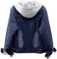 Stay Stylish with a Stylish Hooded Denim Jacket - Men's Stylish Hoodies Denim Jacket - Fashionable - Premium Quality. 