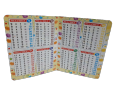 Times Tables Book for Kids Counting Colorful Book 9 inches x 7 inches Card. 