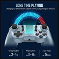 Controller for PS4, PowerLead Wireless Gaming Controller Six-axis Dual Vibration Gamepad for Playstation 4/Playstation 3 with Colorful LEDs and Touch Pad. 