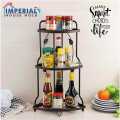 2 and 3 Layer Kitchen and Bathroom Multipurpse Corner Metal  Rack - Mettalic Collection. 