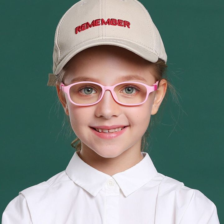 Kids Optic Glasses Frame Boys Girls Myopia Prescription Eyewear Frame Child Students Anti Blue Light Oval Eyeglasses