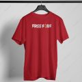 STYLISH FREEFIRE TAGS Trendy Stylish Theme Tag Round neck gym wear Black Colored Smart fit Tshirt Trendy Summer Wear T-Shirt Light Stuff Tee Shirt for Men / Boys. 