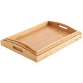 Wooden Serving Tray Tea Trays with handles, Tea Coffee Food Platter Tray Set (Set of 3). 