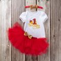 First 1st Birthday Party Tutu Dress Outfits With Headband For Girls - Premium Quality and Stylish Birthday Tutu Dress Outfits for Girls. 