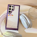 Cute Smiley Face s23 Phone case s23ultra Summer Transparent S22+ New Silicone s21fe Soft S23plus. 