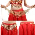 Tribal Coin Belt Belly Dance Waist Chain Metal Coins Hip Scarf Gypsy Costume Skirt Belt Gold and Silver Color. 
