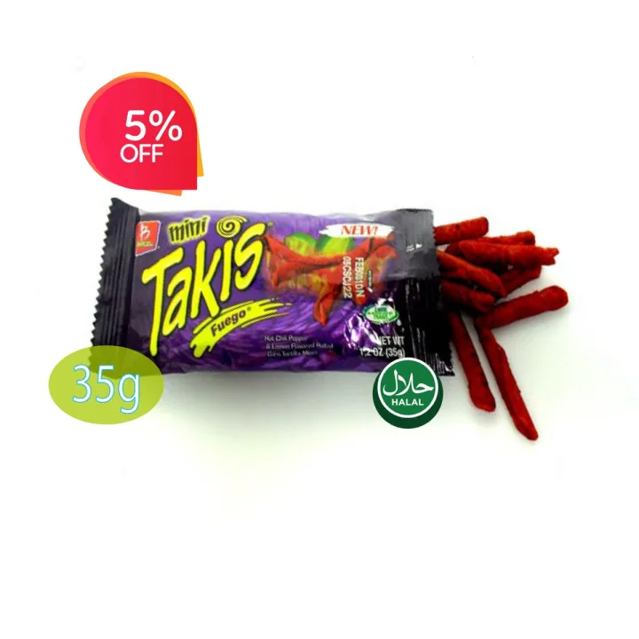 Takis%20Mini%2035%20gm%20Chips%20And%20Crisps%20Hot%20chili%20pepper%20and%20Lime%20Tortilla%20Chips%20Imported%20chips%20Takis%20Mini%20Fuego%20-%20Image%202