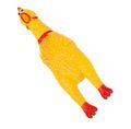Rooster Shrilling Rubber Chicken Fun Toy 12 inch. 