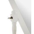 Premier Home - Oval Cheval Mirror, Floor Standing, White Wood Frame. 