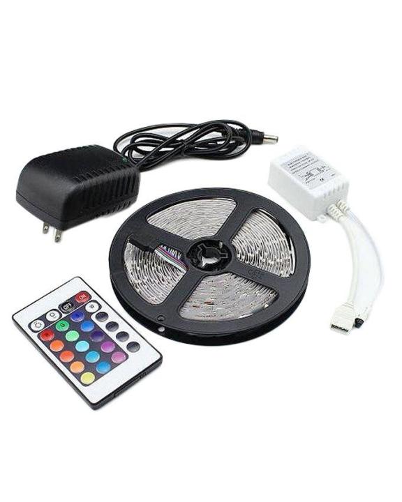 Techmanistan%205M%20Waterproof%20LED%20Strip%20Lights%20-%2012v%20With%20Remoter%20Control%20&%20Adapter%20-%20Multicolor,%20Led%20Strip%20Lights%20with%20Remote%20Bedroom%20-%2016.4ft/5M%20Waterproof%20Led%20Light%20Strips,%20RGB%20LED%20Strip%20Light%20-%20Image%203