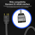 Mini ARGB Controller Powerful 5V 3Pin to SATA Illuminating Board ARGB Controller. 