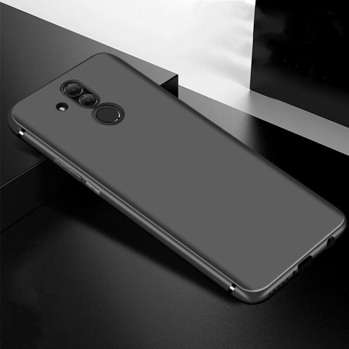 lthmy for Huawei Mate 20 Lite SNE-LX1 LX2 LX3 INE-LX2 Flexible Soft Matte Black Crystal Clear Phone Case Silicone Protective Back Cover