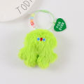 Plush stupid chicken keychain ins cute doll love letter schoolbag decoration autumn and winter car key pendant. 