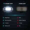 USB Rechargeable LED Bicycle Tail Light – Waterproof Bike Rear Light with 7 Color Modes, Easy Mount, Night Safety Lamp. 