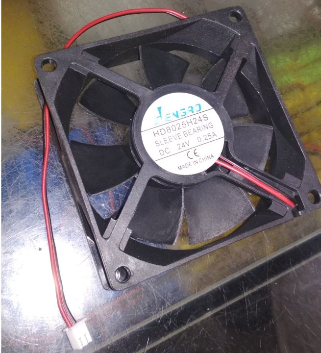 24V DC Axial Blower Fan, DC Fan 24v, 80 x 80 x 25mm (HD8025H24S) 3inch, Cooler Fan