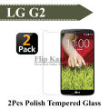 2 Pack LG G2 Tempered Polish Glass Screen Protector. 