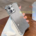 【Skimpy】For Redmi 15C 4G Phone Case Transparent Lens Protector Durable Lightweight Non-slip Glitter Protective Case. 