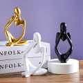 Statue For Decoration,3 Pcs,Nordic Abstract Thinker Statue,Sculpture Decoration, Thinking Human, Decoration Pieces For Home,Decorative Item For Home,Concrete Decoration Pieces,Home Decor Set,Decorative Items For Room,Fancy Decoration Pieces,concrete. 