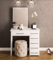 Modern Vanity Table with Mirror & 6 Drawers. 