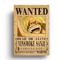 Sanji vinsmoke wanted poster onepiece. 