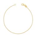 Aide 925 Sterling Silver Single Round White Zircon Chain Bracelets For Women 18K Gold Plated Simple Bracelet Temperament Jewelry. 