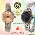 DANILEO Luxury Water Resistant Women's Watch - Premium Stainless Steel Chain Analog Wristwatch for Girls (Presented by One Woman's Style). 