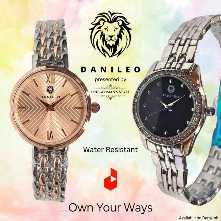 DANILEO%20Luxury%20Water%20Resistant%20Women's%20Watch%20-%20Premium%20Stainless%20Steel%20Chain%20Analog%20Wristwatch%20for%20Girls%20(Presented%20by%20One%20Woman's%20Style)%20-%20Image%202