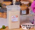 Food Storage Container,BPA Free Plastic Rice Bucket Insect-Proof and Moisture-Proof Tank,Large Airtight Rice Storage Bin for Grains,Sugar Flour Rice Flour Cereal Bread Storage sturdy. 
