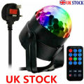 OMERIL Disco Light with Mood Light Mode, 7 RGB Color Changing, Timer and Dimmable Function, 2 in 1 Sound Activated Disco Ball Light for Party Kids' Birthday Home Bedroom ( standard UK plug socket Powered, Remote Control ). 