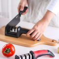 Handheld Knife Sharpener Kitchen Knife Sharpener Adjustable 4 in 1 Manual Knives and Scissor Sharpener Professional Blade Sharpening Tool Sharpener Stone. 