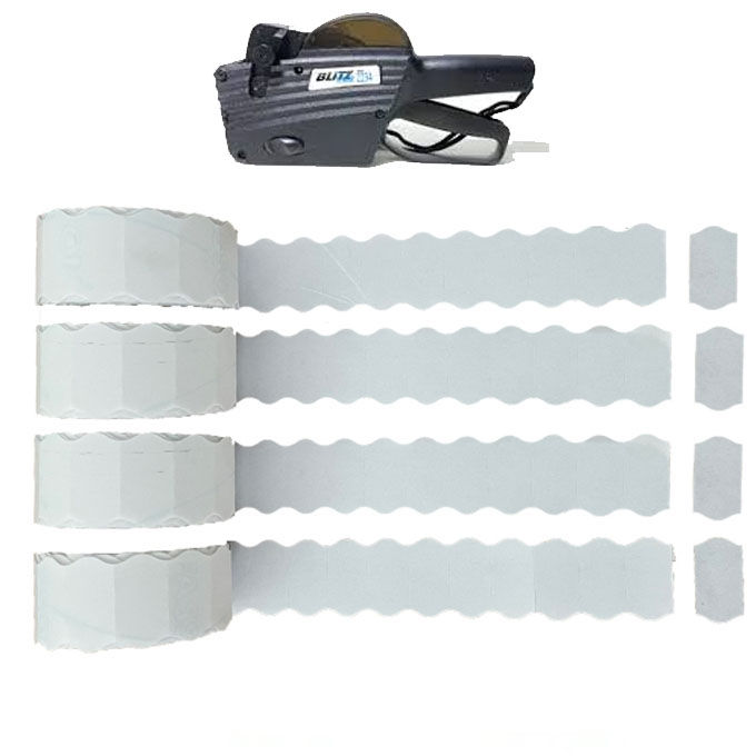 Sticker Roll price label for Bilitz Industrial Garment Numbering machine 10PCS