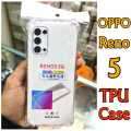 New OPPO Reno 5 Back Cover Case | Shockproof Soft TPU Case | Cushioned Edges for Ultimate Protection (Transparent). 