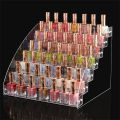 Plastic Acrylic Nail Polish Display Rack Stylish Multi-layer Acrylic Multi-Layer Plastic Transparent Jewelry Storage Box. 