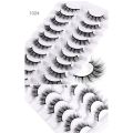 10 Pairs Wispy Natural Fake Eyelashes Manga Lashes Short Lashes Cat Eye Look False Eyelashes. 